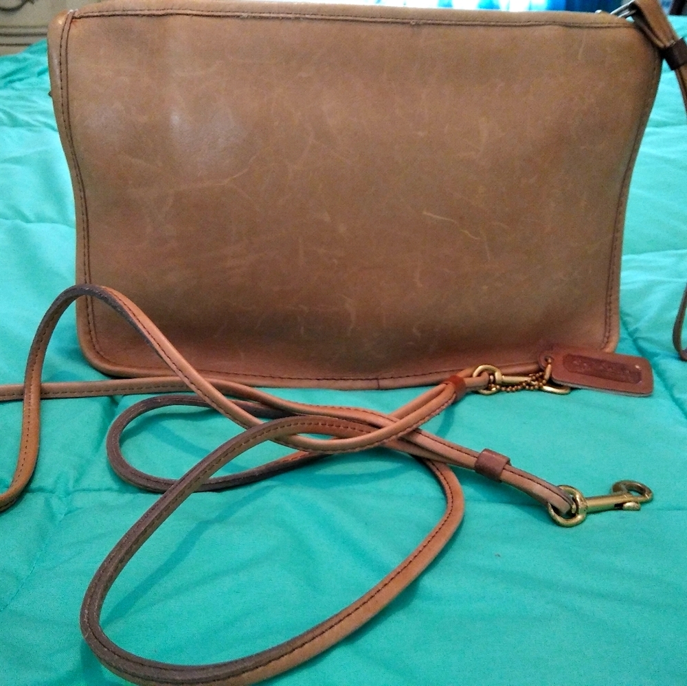 Coach leather cross body bag